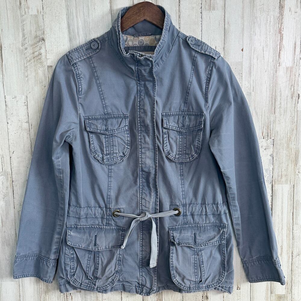 Massimo Supply Co Utility Jacket Large Blue Grunge Streetwear Military Boho GUC